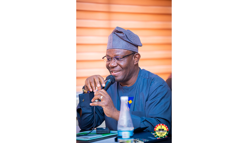 Hon. Emmanuel Bedzrah speaking during the meeting 